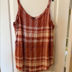 Torrid Red and White Plaid Camisole